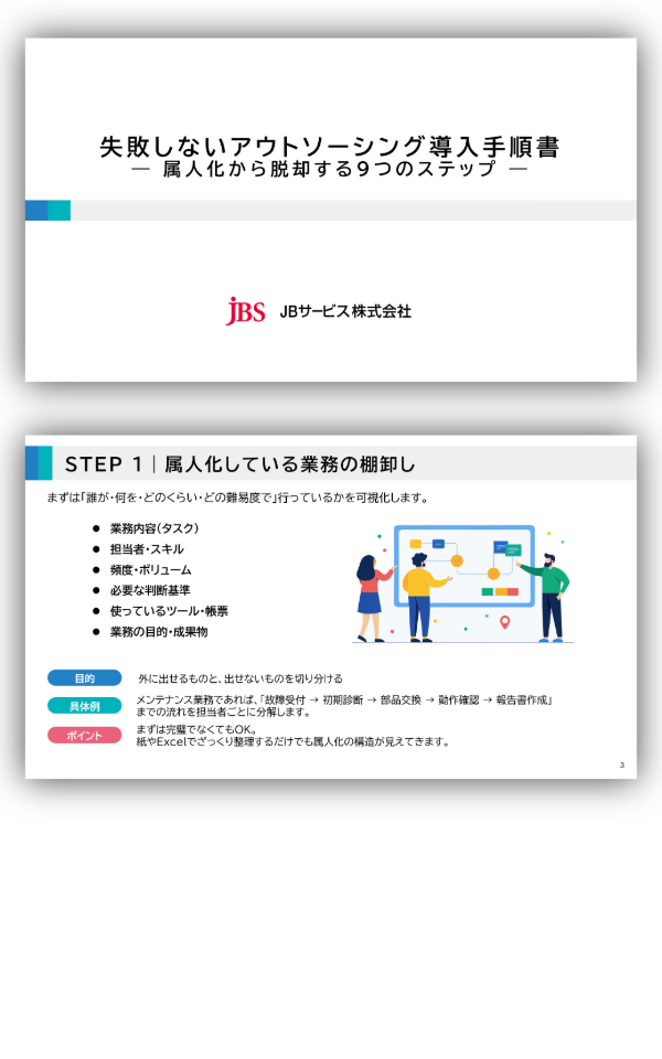 失敗しないアウトソーシング導入手順書― 属人化から脱却する9つのステップ ―