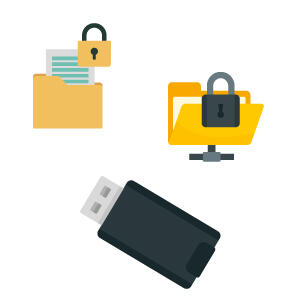 USBメモリの記録媒体の使用を制限したりファイルアクセス権限の設定を適切に行ったりなど対策が重要です