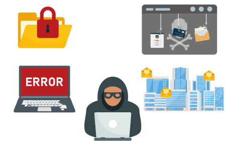 ランサムウェアは「データの暗号化」に加えて、「技術情報や顧客情報などの公開」「サービス妨害」「ランサムウェア被害にあった企業の顧客やステークホルダー（利害関係者へ連絡）」を組み合わせて脅迫してきます。